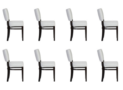 8x Esszimmer Stühle Stuhl Sessel Set Lounge Club mit Armlehnen Luxus